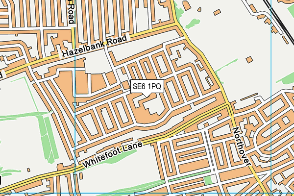 SE6 1PQ map - OS VectorMap District (Ordnance Survey)
