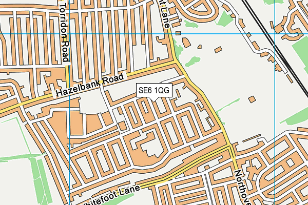 SE6 1QG map - OS VectorMap District (Ordnance Survey)