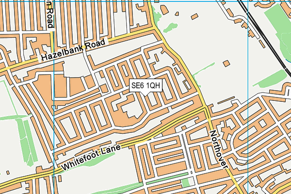 SE6 1QH map - OS VectorMap District (Ordnance Survey)