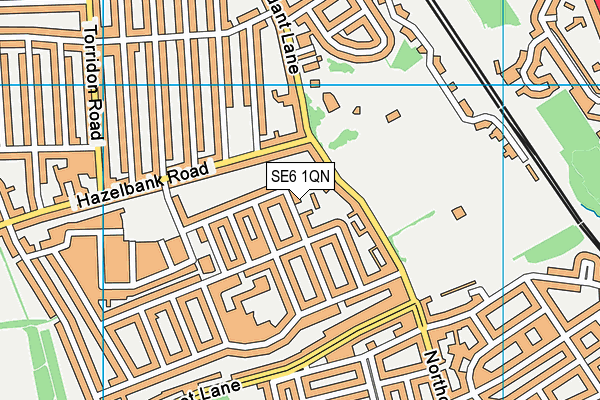 SE6 1QN map - OS VectorMap District (Ordnance Survey)