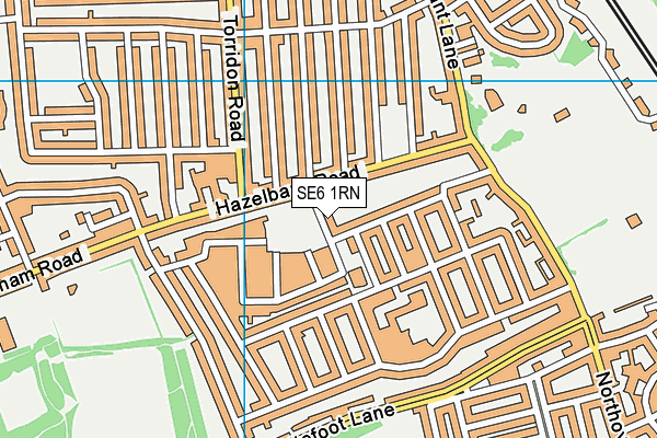 SE6 1RN map - OS VectorMap District (Ordnance Survey)