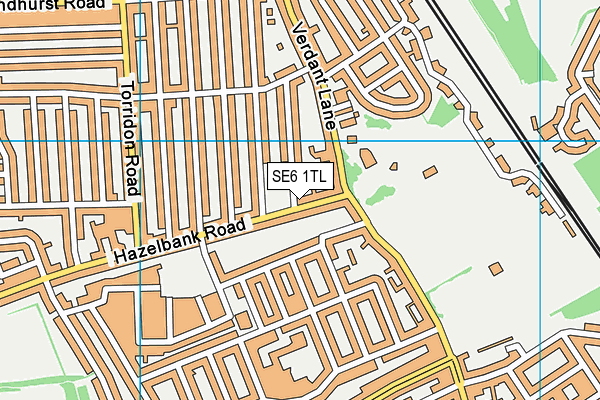SE6 1TL map - OS VectorMap District (Ordnance Survey)