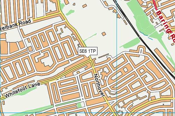 SE6 1TP map - OS VectorMap District (Ordnance Survey)