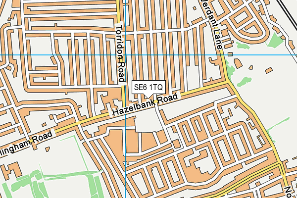 SE6 1TQ map - OS VectorMap District (Ordnance Survey)