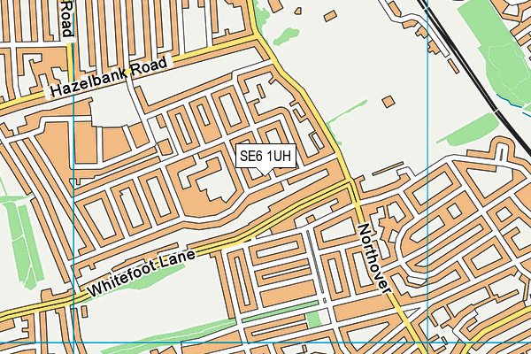 SE6 1UH map - OS VectorMap District (Ordnance Survey)