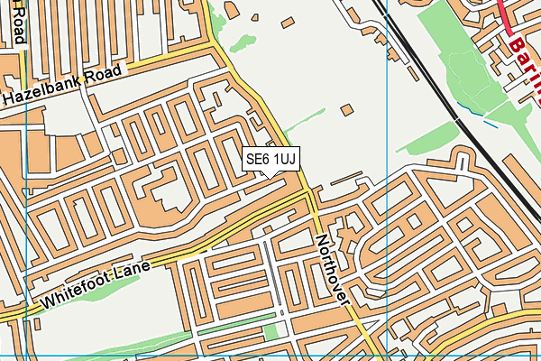 SE6 1UJ map - OS VectorMap District (Ordnance Survey)