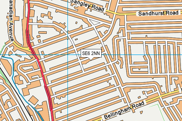 SE6 2NN map - OS VectorMap District (Ordnance Survey)