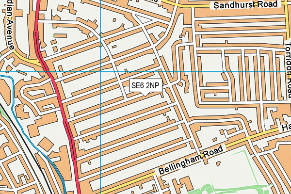 SE6 2NP map - OS VectorMap District (Ordnance Survey)
