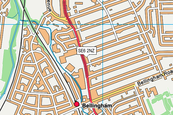 The Gym Group (London Catford) map (SE6 2NZ) - OS VectorMap District (Ordnance Survey)