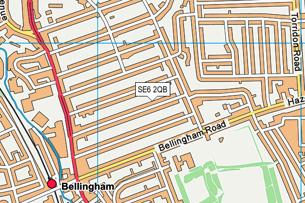 SE6 2QB map - OS VectorMap District (Ordnance Survey)