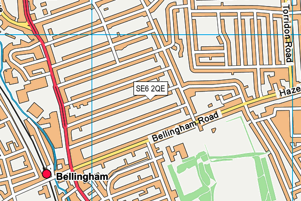 SE6 2QE map - OS VectorMap District (Ordnance Survey)