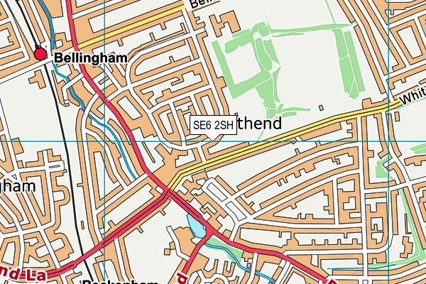 SE6 2SH map - OS VectorMap District (Ordnance Survey)