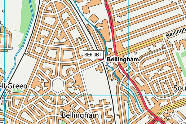 SE6 3BT map - OS VectorMap District (Ordnance Survey)