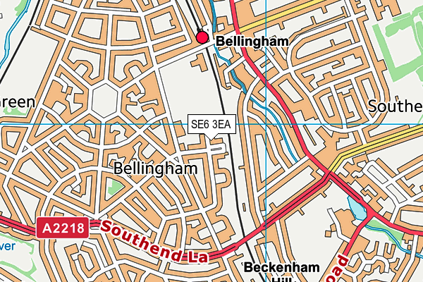 SE6 3EA map - OS VectorMap District (Ordnance Survey)