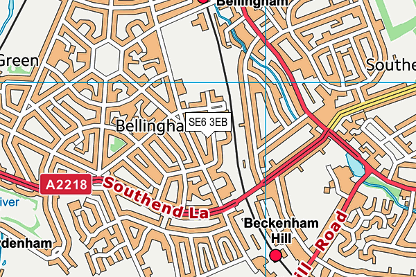 SE6 3EB map - OS VectorMap District (Ordnance Survey)