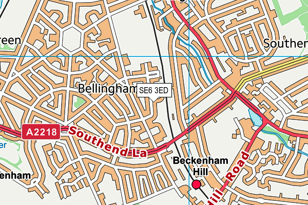 SE6 3ED map - OS VectorMap District (Ordnance Survey)