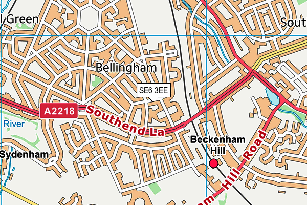 SE6 3EE map - OS VectorMap District (Ordnance Survey)