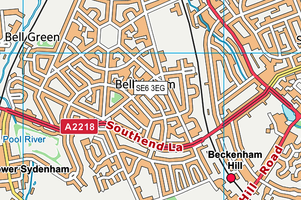 SE6 3EG map - OS VectorMap District (Ordnance Survey)