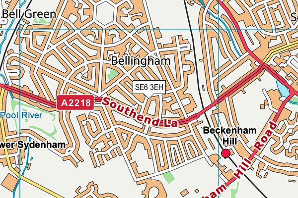 SE6 3EH map - OS VectorMap District (Ordnance Survey)