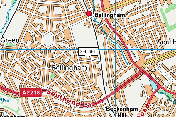SE6 3ET map - OS VectorMap District (Ordnance Survey)