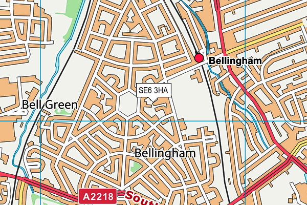 SE6 3HA map - OS VectorMap District (Ordnance Survey)