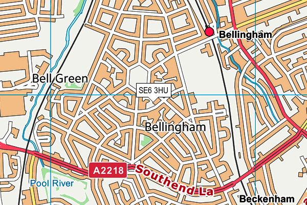 SE6 3HU map - OS VectorMap District (Ordnance Survey)