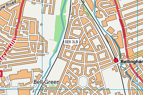 SE6 3LB map - OS VectorMap District (Ordnance Survey)