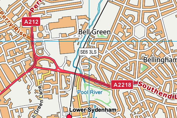 SE6 3LS map - OS VectorMap District (Ordnance Survey)