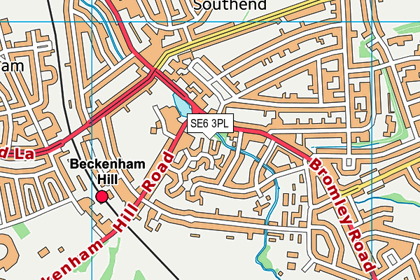 SE6 3PL map - OS VectorMap District (Ordnance Survey)