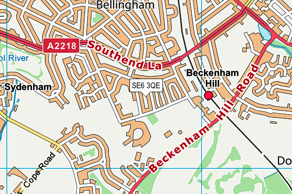 SE6 3QE map - OS VectorMap District (Ordnance Survey)