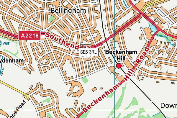 SE6 3RL map - OS VectorMap District (Ordnance Survey)