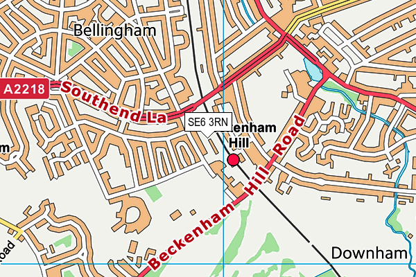 SE6 3RN map - OS VectorMap District (Ordnance Survey)