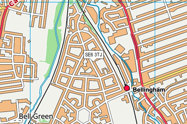 SE6 3TJ map - OS VectorMap District (Ordnance Survey)