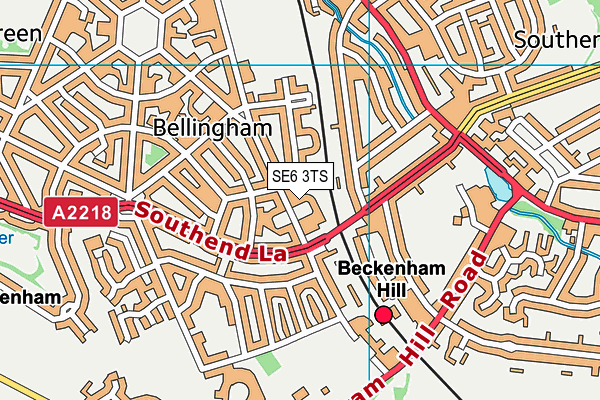 SE6 3TS map - OS VectorMap District (Ordnance Survey)