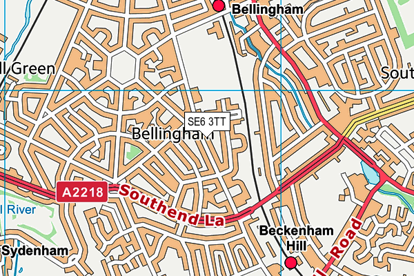 SE6 3TT map - OS VectorMap District (Ordnance Survey)