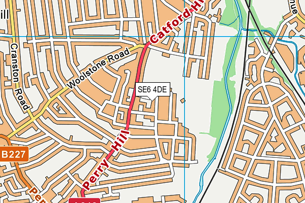 SE6 4DE map - OS VectorMap District (Ordnance Survey)