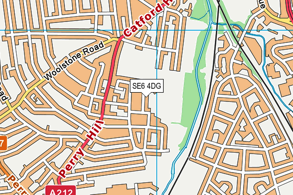 Rutland Walk Sports And Social Club (Closed) map (SE6 4DG) - OS VectorMap District (Ordnance Survey)