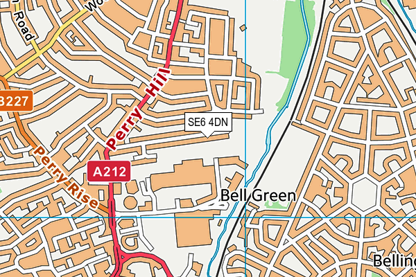 SE6 4DN map - OS VectorMap District (Ordnance Survey)