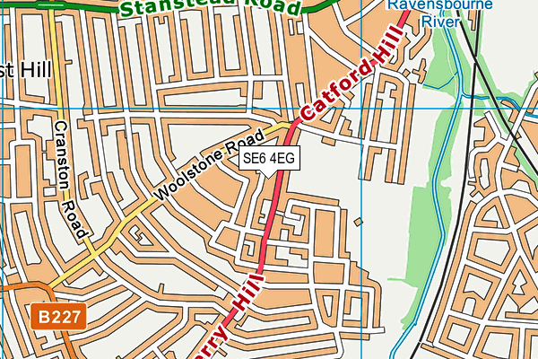 SE6 4EG map - OS VectorMap District (Ordnance Survey)