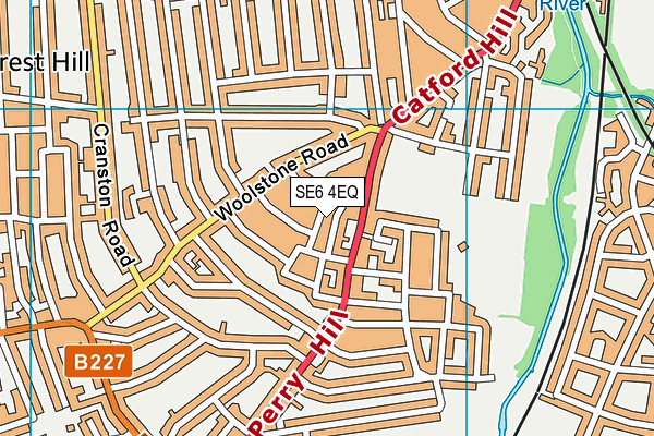 SE6 4EQ map - OS VectorMap District (Ordnance Survey)