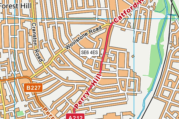 SE6 4ES map - OS VectorMap District (Ordnance Survey)