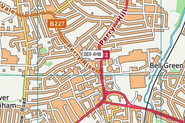 SE6 4HB map - OS VectorMap District (Ordnance Survey)