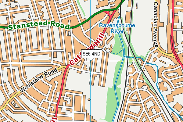 SE6 4ND map - OS VectorMap District (Ordnance Survey)