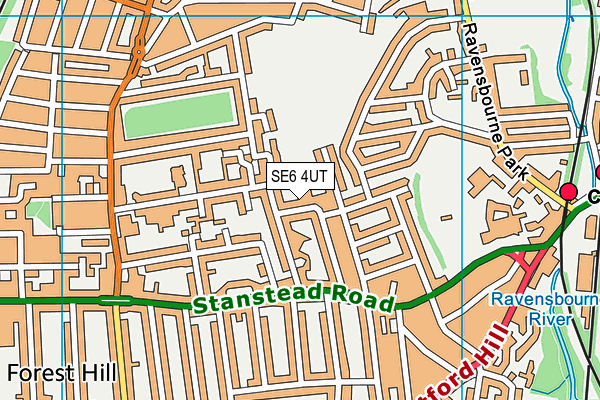 SE6 4UT map - OS VectorMap District (Ordnance Survey)
