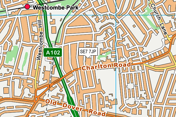 Sherington Primary School map (SE7 7JP) - OS VectorMap District (Ordnance Survey)