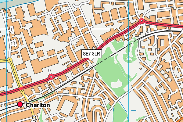 SE7 8LR map - OS VectorMap District (Ordnance Survey)