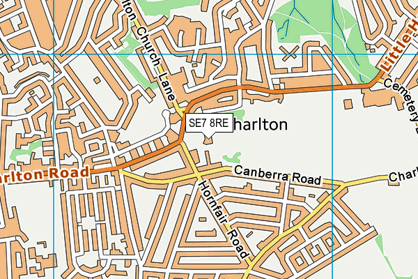 Charlton House map (SE7 8RE) - OS VectorMap District (Ordnance Survey)