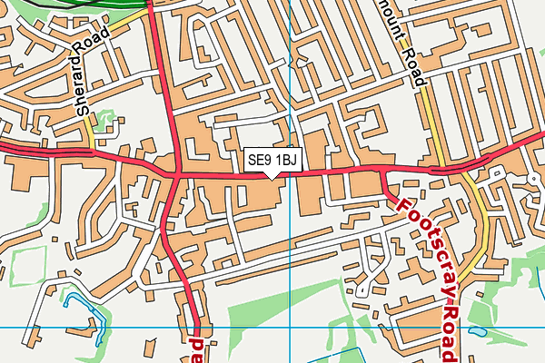 Snap Fitness (Eltham) map (SE9 1BJ) - OS VectorMap District (Ordnance Survey)