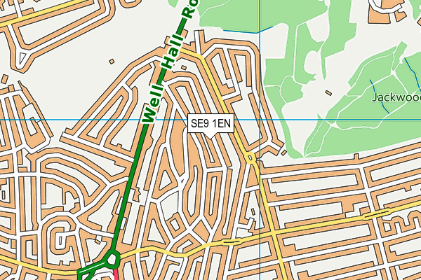 SE9 1EN map - OS VectorMap District (Ordnance Survey)
