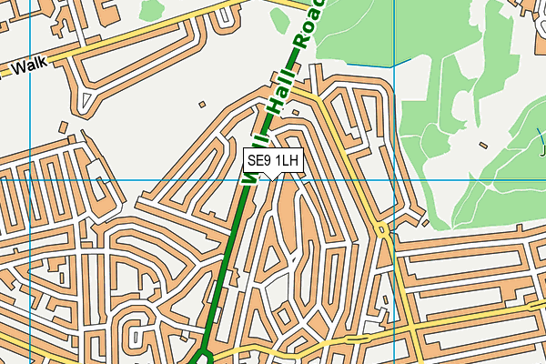 SE9 1LH map - OS VectorMap District (Ordnance Survey)